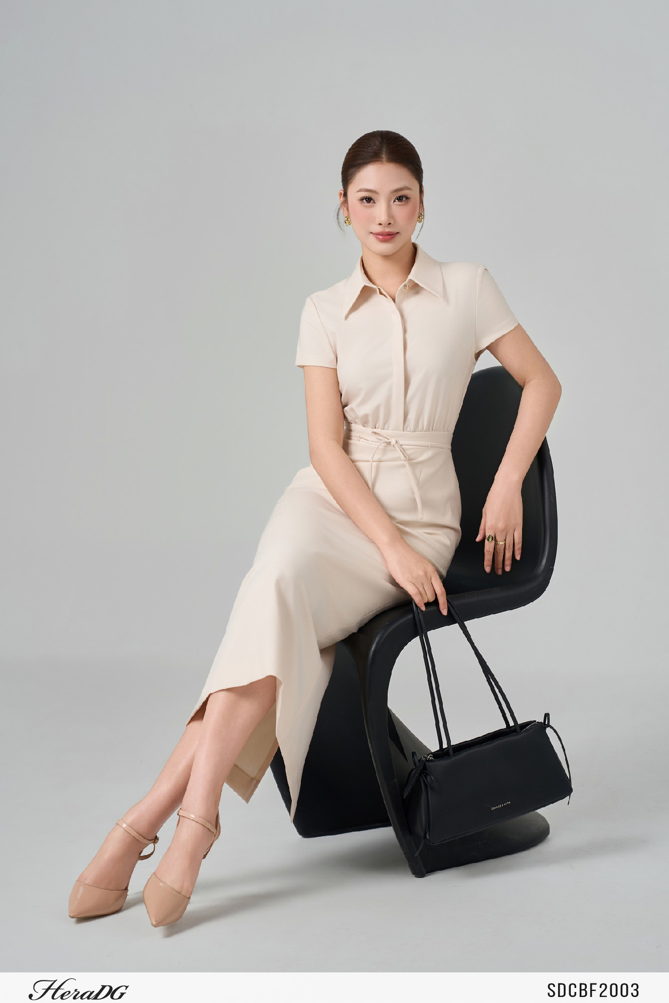 Ảnh của Đầm giả set vai xếp chờm